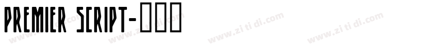 Premier Script字体转换